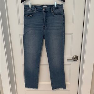 Good American Women's Blue Jeans straight leg size 12/31
